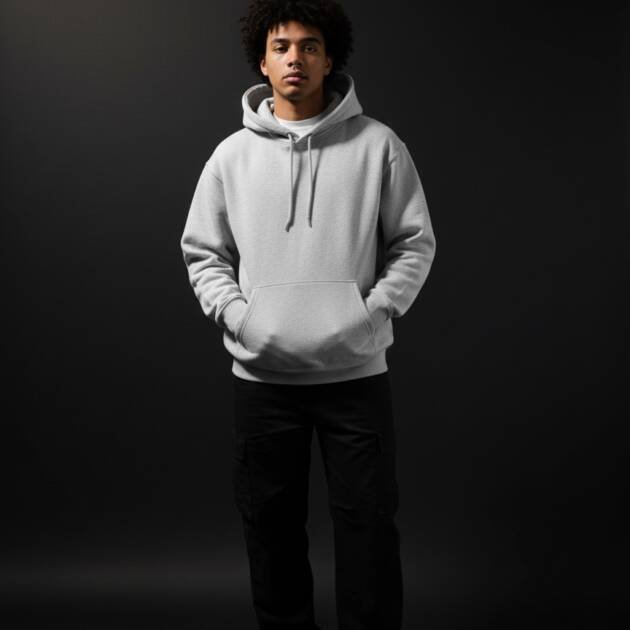 Classic Grey Fleece Hoodie for Men & Women – Premium Comfort & Casual Style