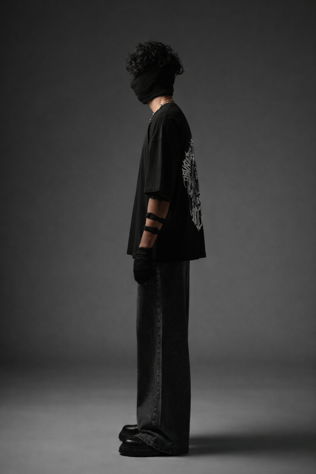 Different. Gothic Back Print Oversized T-Shirt for Men & Women - Image 6