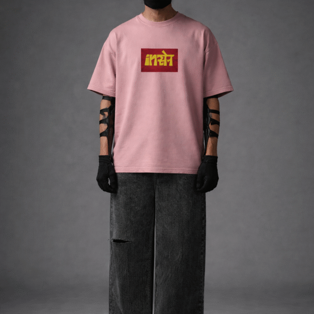 lnsane Printed Rose Pink , Graphic unisex Te-shirt For Men and Women